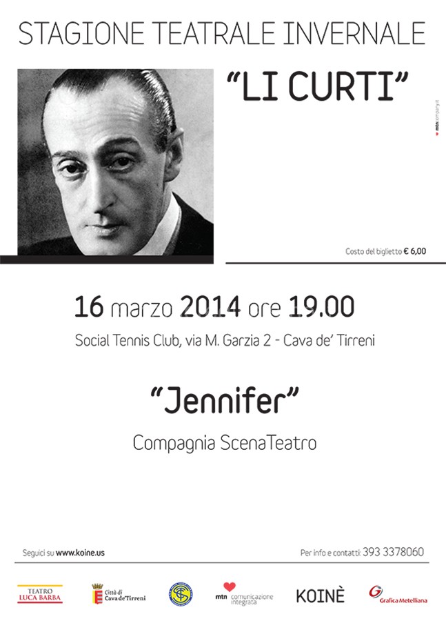 Cava de’ Tirreni. XV tappa della Stagione Teatrale “Li Curti”: in scena “Jennifer”