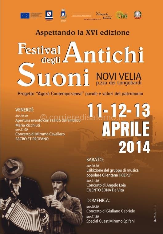 Novi Velia. Un weekend di musica con il Festival degli Antichi Suoni, ecco il programma