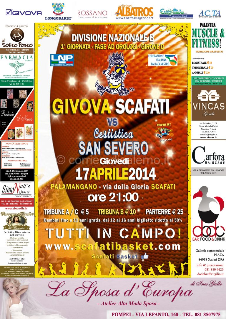 La Givova Scafati Basket scende in campo per le ‘Cartoniadi’, il campionato per la tutela dell’ambiente