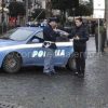 Volante della Polizia asul Corso Vittorio Emanuele di Salerno web