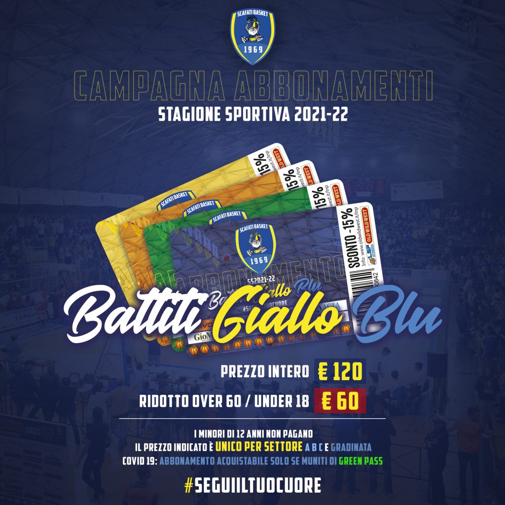 Givova Scafati Basket campagna abbonamenti