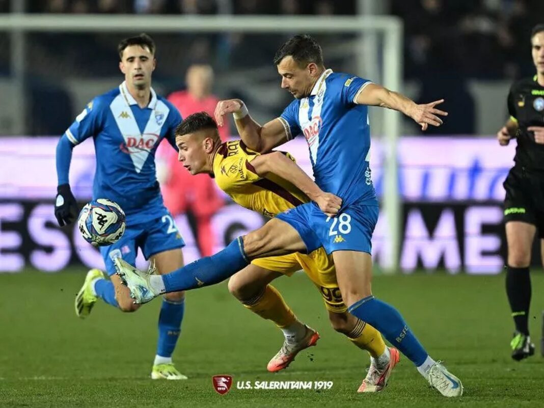 Fase di gioco di Brescia Salernitana Fase di gioco di Brescia Salernitana